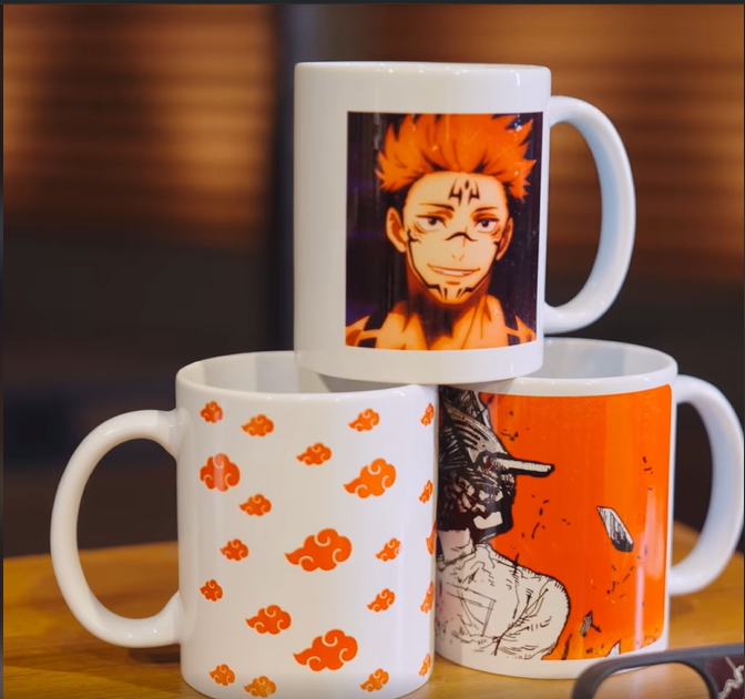 Stick-on's customized prints on mugs
